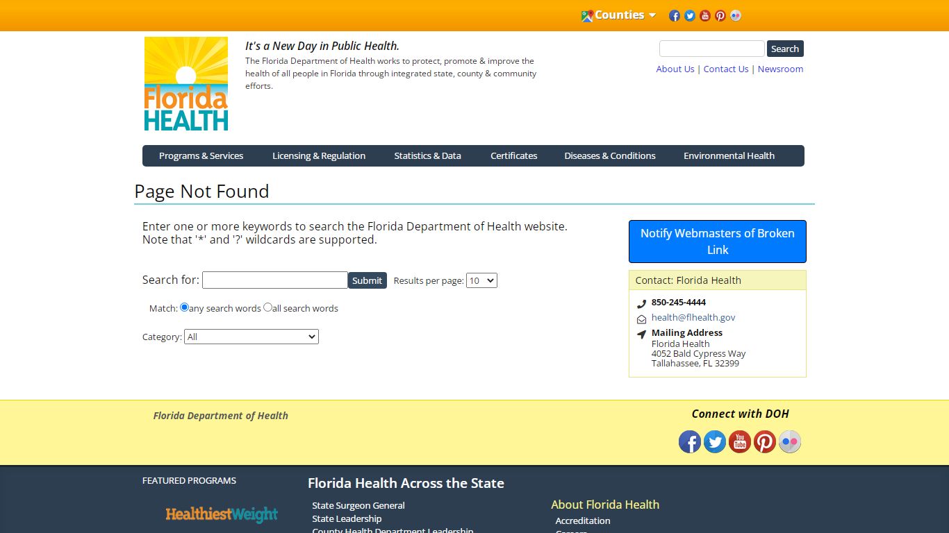 Public Records Requests | Florida Department of Health
